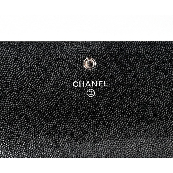 Chanel Boy Chanel Flap Wallet Large Caviar Skin Black - Picture 4 of 8